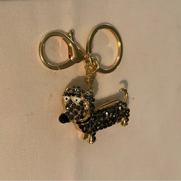 Bling-Bling Bag Charm/Key Chain-Doggie, NEW - Picture 2 of 3
